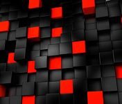 pic for Abstract Black And Red Cubes 